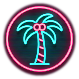 neon palm